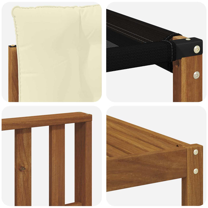 Set de canapele de exterior cu pernă 5 pcs Natural și Crem - WALTI WALTI