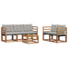 Set de canapele de exterior 6 pcs Gri natural și deschis - WALTI WALTI