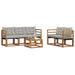 Set de canapele de exterior 6 pcs Gri natural și deschis - WALTI WALTI