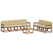 Set de canapele de exterior cu pernă 8 pcs Natural și Bej - WALTI WALTI