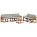 Set de canapele de exterior 8 pcs Gri natural și deschis - WALTI WALTI