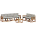 Set de canapele de exterior 8 pcs Gri natural și deschis - WALTI WALTI