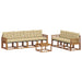 Set de canapele de exterior cu pernă 8 pcs Natural și Bej - WALTI WALTI