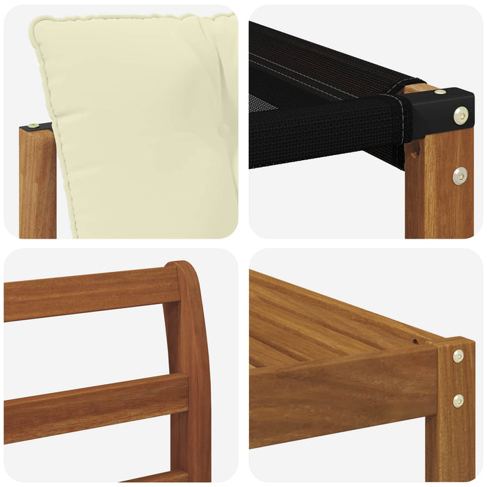 Set de canapele de exterior cu pernă 8 pcs Natural și Crem - WALTI WALTI