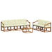 Set de canapele de exterior cu pernă 8 pcs Natural și Crem - WALTI WALTI