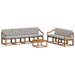Set de canapele de exterior 8 pcs Gri natural și deschis - WALTI WALTI