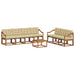 Set de canapele de exterior cu pernă 8 pcs Natural și Bej - WALTI WALTI