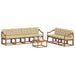 Set de canapele de exterior cu pernă 8 pcs Natural și Bej - WALTI WALTI