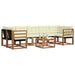 Set de canapele de exterior cu pernă 8 pcs Natural și Crem - WALTI WALTI