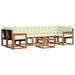 Set de canapele de exterior cu pernă 8 pcs Natural și Crem - WALTI WALTI
