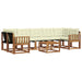 Set de canapele de exterior cu pernă 8 pcs Natural și Crem - WALTI WALTI