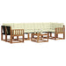 Set de canapele de exterior cu pernă 8 pcs Natural și Crem - WALTI WALTI