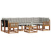 Set de canapele de exterior 8 pcs Gri natural și deschis - WALTI WALTI