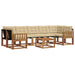 Set de canapele de exterior cu pernă 8 pcs Natural și Bej - WALTI WALTI
