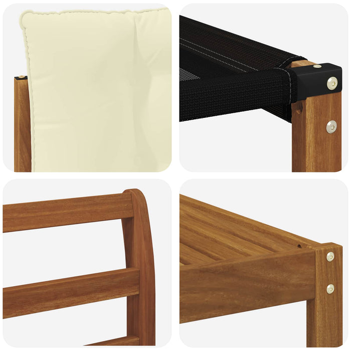 Set de canapele de exterior cu pernă 8 pcs Natural și Crem - WALTI WALTI