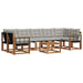 Set de canapele de exterior 8 pcs Gri natural și deschis - WALTI WALTI