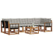 Set de canapele de exterior 8 pcs Gri natural și deschis - WALTI WALTI