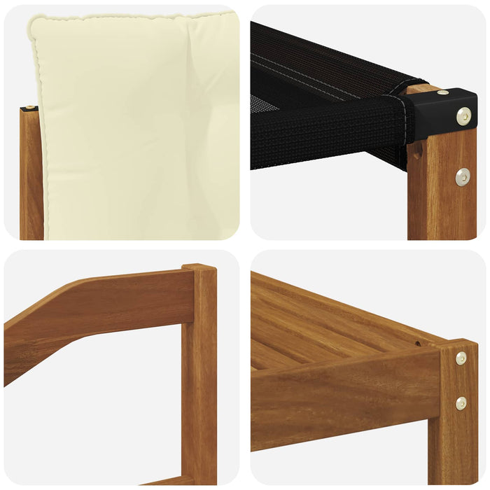 Set de canapele de exterior cu pernă 8 pcs Natural și Crem - WALTI WALTI