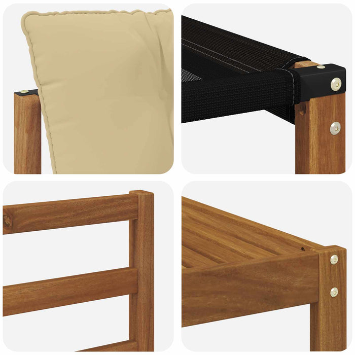 Set de canapele de exterior cu pernă 9 pcs Natural și Bej - WALTI WALTI