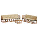 Set de canapele de exterior cu pernă 9 pcs Natural și Bej - WALTI WALTI