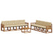 Set de canapele de exterior cu pernă 9 pcs Natural și Bej - WALTI WALTI