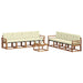 Set de canapele de exterior cu pernă 9 pcs Natural și Crem - WALTI WALTI