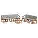 Set de canapele de exterior 9 pcs Gri natural și deschis - WALTI WALTI