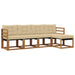 Set de canapele de exterior cu pernă 5 pcs Natural și Bej - WALTI WALTI