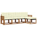 Set de canapele de exterior cu pernă 5 pcs Natural și Crem - WALTI WALTI