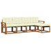 Set de canapele de exterior cu pernă 5 pcs Natural și Crem - WALTI WALTI