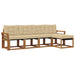 Set de canapele de exterior cu pernă 5 pcs Natural și Bej - WALTI WALTI