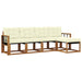 Set de canapele de exterior cu pernă 5 pcs Natural și Crem - WALTI WALTI