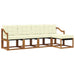 Set de canapele de exterior cu pernă 5 pcs Natural și Crem - WALTI WALTI