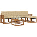 Set de canapele de exterior cu pernă 6 pcs Natural și Bej - WALTI WALTI