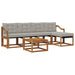 Set de canapele de exterior 6 pcs Gri natural și deschis - WALTI WALTI