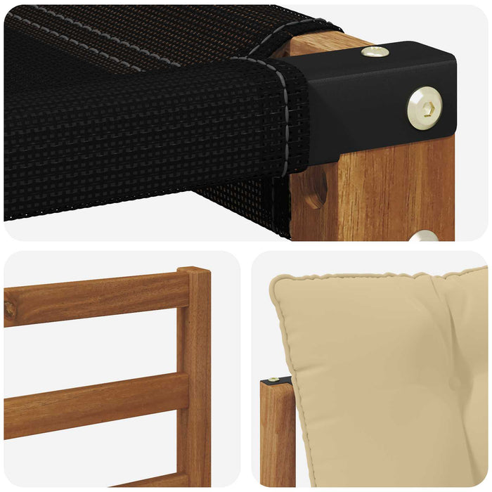 Set de canapele de exterior cu pernă 4 pcs Natural și Bej - WALTI WALTI