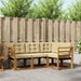 Set de canapele de exterior cu pernă 4 pcs Natural și Bej - WALTI WALTI