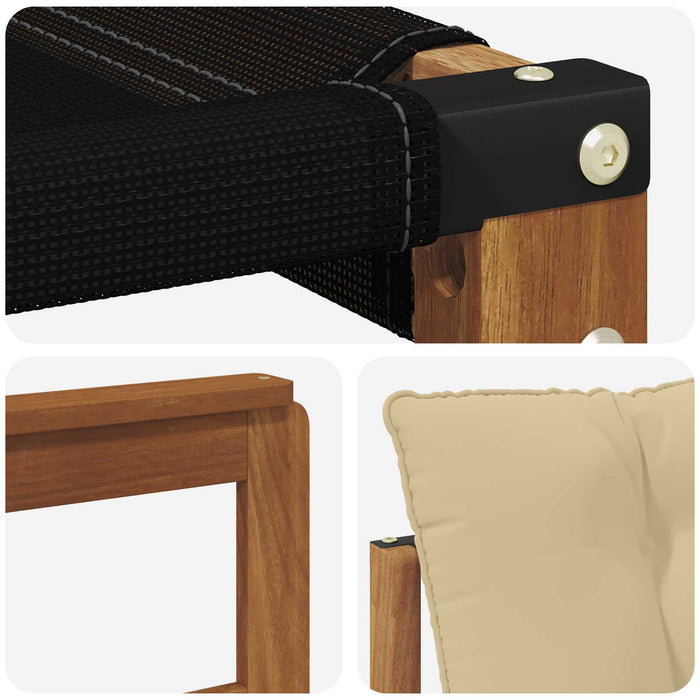 Set de canapele de exterior cu pernă 4 pcs Natural și Bej - WALTI WALTI