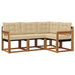 Set de canapele de exterior cu pernă 4 pcs Natural și Bej - WALTI WALTI
