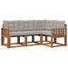 Set de canapele de exterior 4 pcs Gri natural și deschis - WALTI WALTI