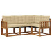 Set de canapele de exterior cu pernă 4 pcs Natural și Bej - WALTI WALTI