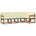 Set de canapele de exterior cu pernă 5 pcs Natural și Crem - WALTI WALTI