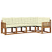 Set de canapele de exterior cu pernă 5 pcs Natural și Crem - WALTI WALTI