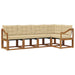 Set de canapele de exterior cu pernă 5 pcs Natural și Bej - WALTI WALTI