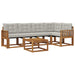 Set de canapele de exterior 6 pcs Gri natural și deschis - WALTI WALTI