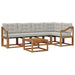 Set de canapele de exterior 6 pcs Gri natural și deschis - WALTI WALTI