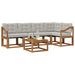 Set de canapele de exterior 6 pcs Gri natural și deschis - WALTI WALTI