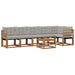 Set de canapele de exterior 7 pcs Gri natural și deschis - WALTI WALTI