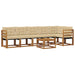 Set de canapele de exterior cu pernă 7 pcs Natural și Bej - WALTI WALTI
