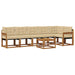 Set de canapele de exterior cu pernă 7 pcs Natural și Bej - WALTI WALTI